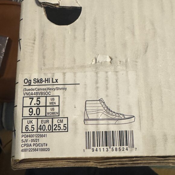 Vans Sk8 - Hi Navy Classics Sneaker - Picture 7 of 7